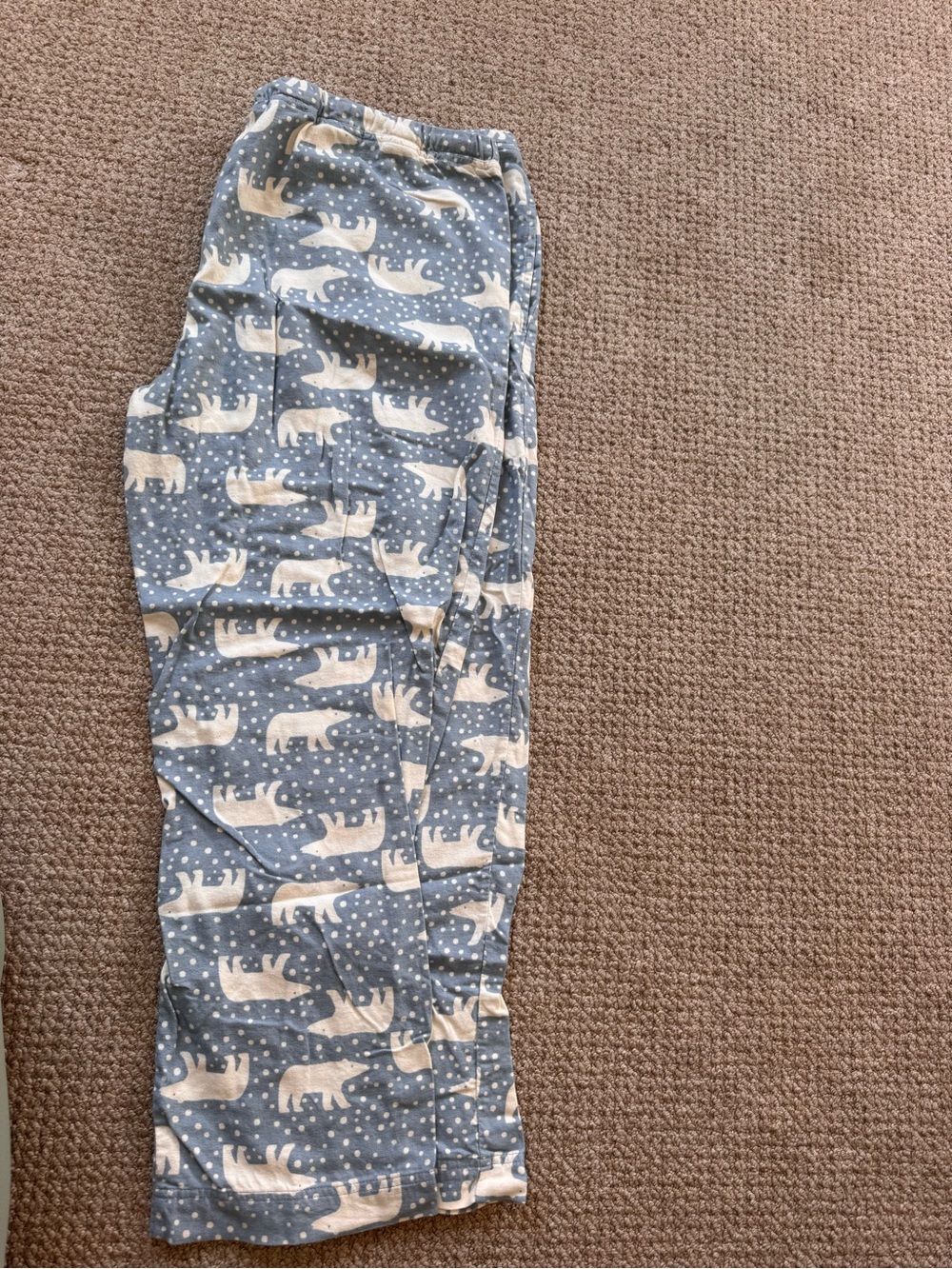 Men’s Blue Bear Print Pajama Pants